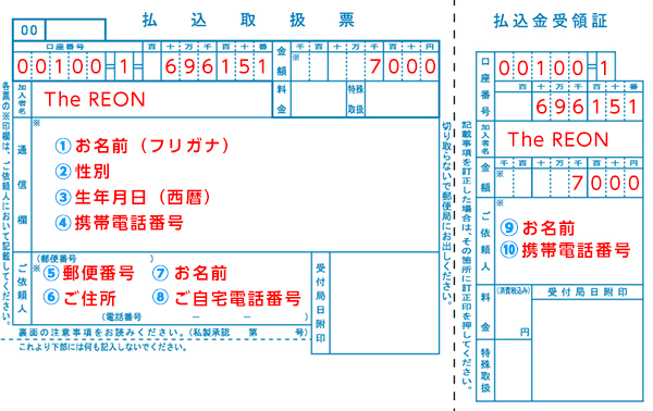 払込取扱票
